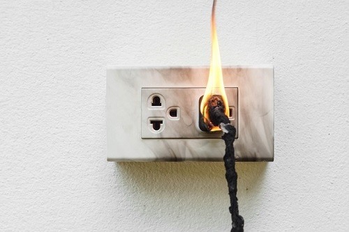 Electrical Surge Flame